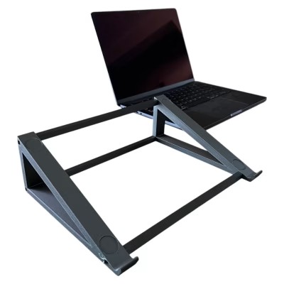 Ergonomic Laptop Stand for Desk – Angled MacBook Riser & Notebook Cooling Support for Improved Posture and Airflow