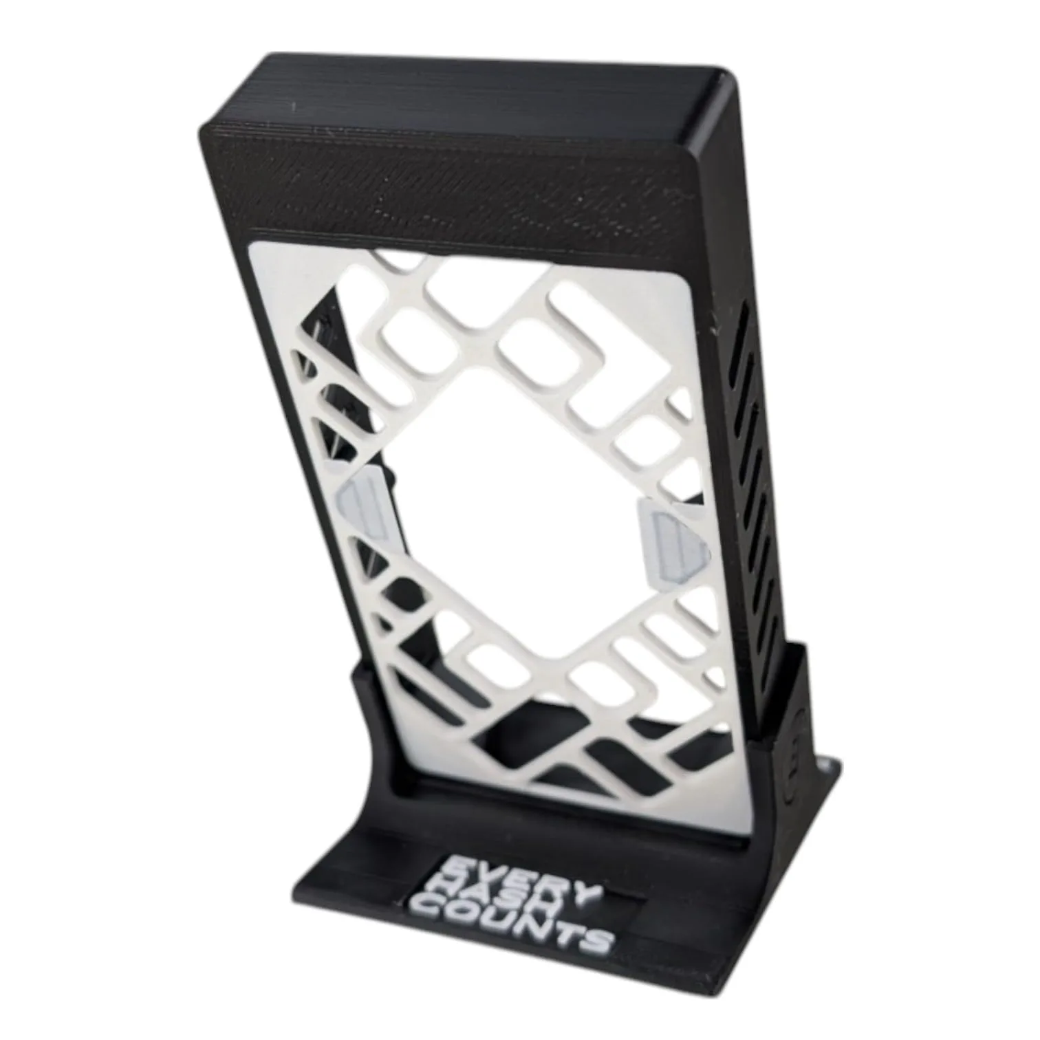 D-Central.TECH The Modern Bitaxe Stand – Enclosure for Bitaxe Bitcoin ASIC Miner | Supports 2nd Backside for Enhanced Cooling | Multi-Orientation Foot | Horizontal & Vertical Setup (Black) - Image 3