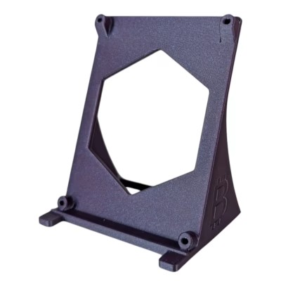 Simpleton NerdQaxe+ Stand | 3D Printed Crypto Mining Stand | Bitcoin ASIC Miner Holder for NerdQaxe+ | Sturdy & Space-Saving (Galaxy Purple)