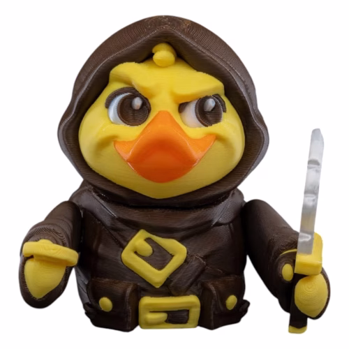 Silent Beak Duck Figurine – Stealth Assassin-Themed Car Dashboard & Desk Decor – Rogue Collectible – 3D Printed in Canada