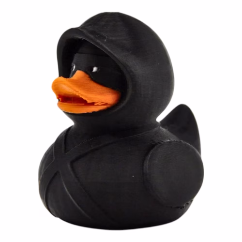 Stealth Ninja Duck Figurine - Black Rubber Duck Alternative for Dashboard Decorating - Duck for Jeep Ducking & Cruise Ship Hiding - Unique Collectible Stealthy Duck Gift – 3D Printed in Canada