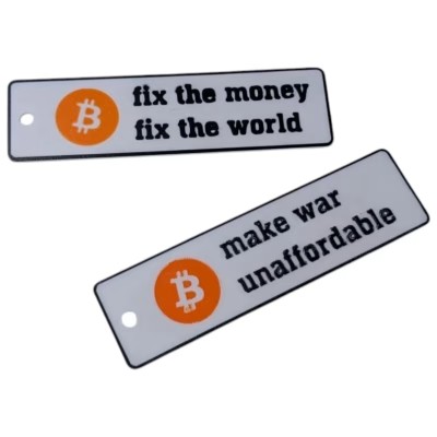 Bitcoin Backpack Tag (2-Pack) | Crypto Luggage & Bag Tags