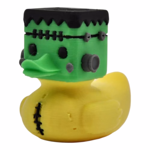 Frankenstein Duck Figurine – Halloween Duck Decor, Gothic Horror 4x4 Dashboard Accessory, Collectible Duck for 4x4, Cute Spooky Gift – 3D Printed in Canada