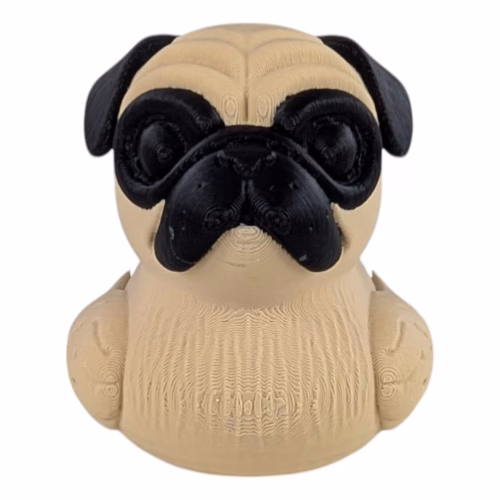 Pug Duck Figurine for Car Dashboard - Collectible Ducking Gift for Jeep & Vehicle Owners - Hide & Seek Cruise Duck - Unique Rubber Duck Alternative - Funny Dog Duck Décor - 3D Printed in Canada - Image 3
