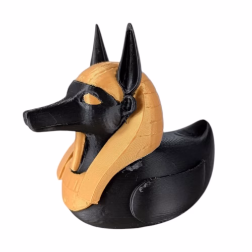 Anubis Duck Figurine - Egyptian Mythology Jackal God Duck for Jeep Ducking, Cruise Ship Hiding - Gothic Decor - Unique Gifts - Desk Toy for Duck Collectors – 3D Printed in Canada - Image 3