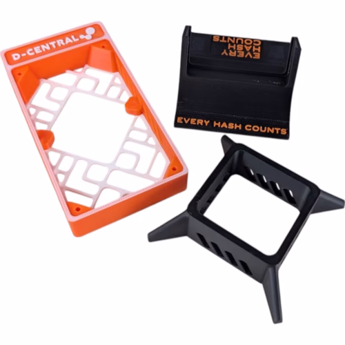 D-Central.TECH The Modern Bitaxe Stand – Enclosure for Bitaxe Bitcoin ASIC Miner | Supports 2nd Backside for Enhanced Cooling | Multi-Orientation Foot | Horizontal & Vertical Setup | Easy Assembly - Image 3
