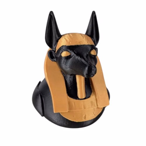 Anubis Duck Figurine - Egyptian Mythology Jackal God Duck for Jeep Ducking, Cruise Ship Hiding - Gothic Decor - Unique Gifts - Desk Toy for Duck Collectors – 3D Printed in Canada