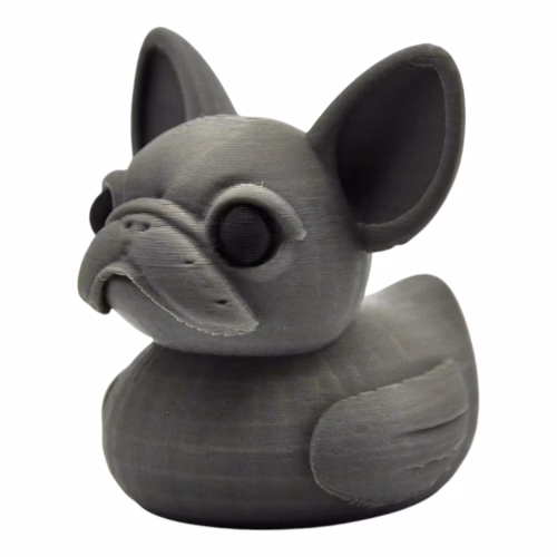 French Bulldog Duck Figurine - Car Dashboard Duck Décor - Funny 4x4 Ducking Gift - Cute Dog Rubber Duck Alternative - Collectible Frenchie Duck for Hiding - Car Accessories – 3D Printed in Canada