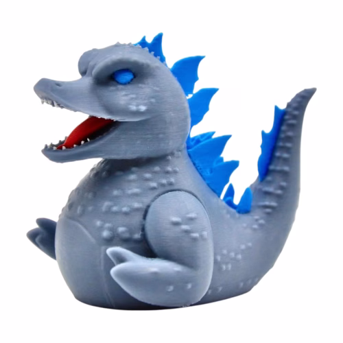 Chonky Atomic Duck Figurine – Cute Kaiju-Style Monster Display Piece for Desk or Shelf – Great Gift for Dino & Urban Legend Fans – 3D Printed in Canada