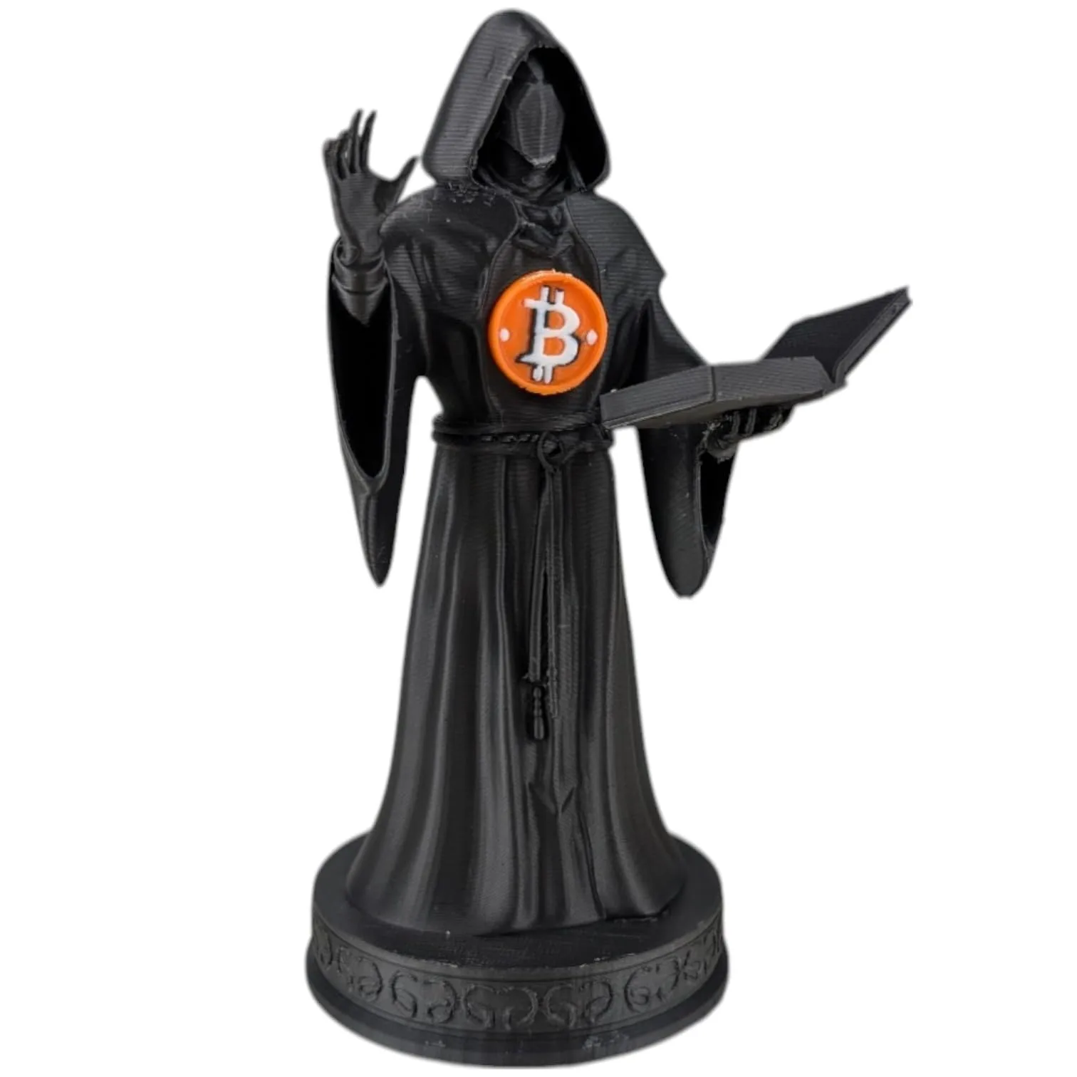 The Bitcoin Shadow Priest Figurine front view