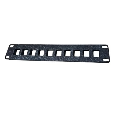 10-Inch Keystone Patch Panel – 10-Port Modular Network Plate for Mini Rack Cabinets