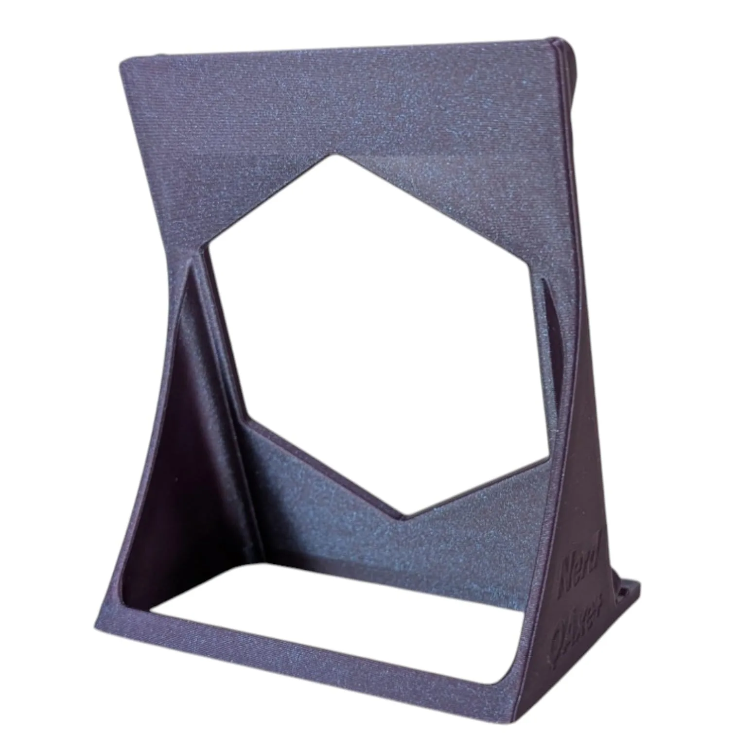 Simpleton NerdQaxe+ Stand | 3D Printed Crypto Mining Stand | Bitcoin ASIC Miner Holder for NerdQaxe+ | Sturdy & Space-Saving (Galaxy Purple) - Image 3