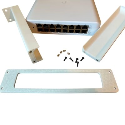 10" 1U Rack Mount Bracket Compatible with Unifi USW-Lite-16-POE – Network Switch Bracket for Ubiquiti