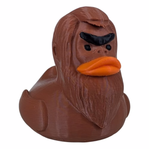 Bigfoot Duck Figurine - Sasquatch Rubber Duck for Car Ducking & Cruise Hiding - Cryptid Collectible - Funny Duck Gift for Jeep Owners, Cruise Travelers & Mythical Creature Fans - 3D Printed in Canada