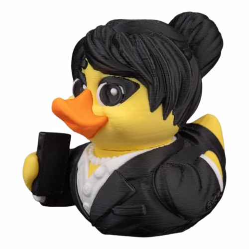 Godfeather Female Duck Figurine – Mafia-Themed Car Dashboard & Desk Decor – Gangster Collectible – 3D Printed in Canada