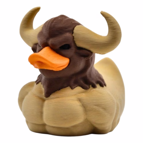 Minotaur Duck Figurine - Unique Character Duck for Jeep Owners & Cruise Duck Hiding - Mythical Dashboard Decoration - Greek Bull Duck Collectible - Muscle Duck Car Accessory – 3D Printed in Canada