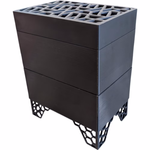 D-Central.TECH Antminer S17 & T17 Bitcoin Mining Heater Case | DIY Space Heater Box | Dual-Purpose Crypto Miner & Home Heating | Silent 120mm Fans (1000-1200W) | Canadian-Made, Black - Image 2