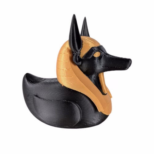 Anubis Duck Figurine - Egyptian Mythology Jackal God Duck for Jeep Ducking, Cruise Ship Hiding - Gothic Decor - Unique Gifts - Desk Toy for Duck Collectors – 3D Printed in Canada - Image 2
