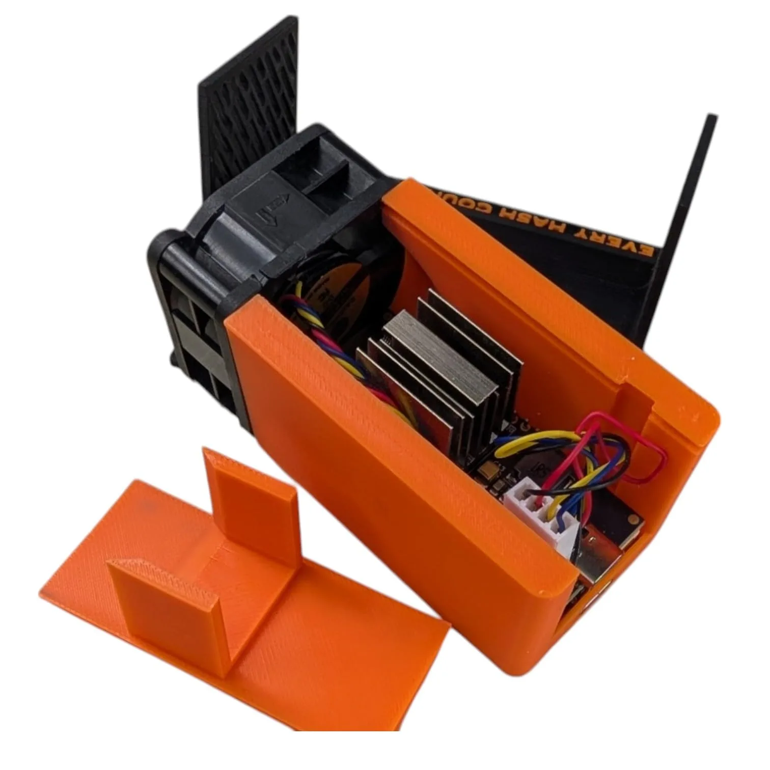Nerdminer NerdNOS Modern Case – Performance-Driven Bitcoin Solo Miner Case – Optimized Airflow with 4020 fan - Image 6