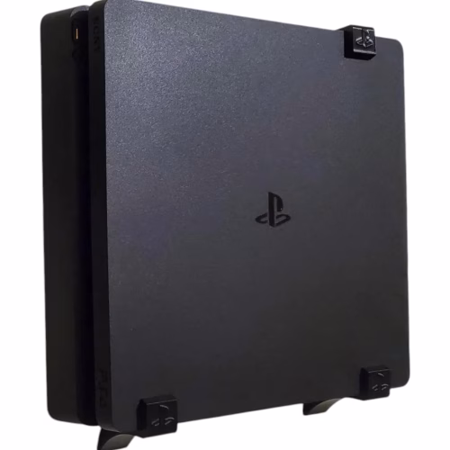 Wall Mount for PS4 Slim Console – Secure Bracket Set for Vertical Display & Cable Management - Image 2