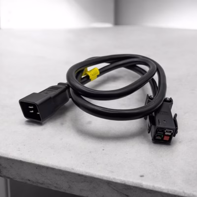 Generic D-Central.TECH IEC C20 to P13 Heavy Duty Power Cord | Anderson Connector for Antminer S21 & S21 Pro | Black, 18 Gauge, 12V DC, 1950W, Type E Plug