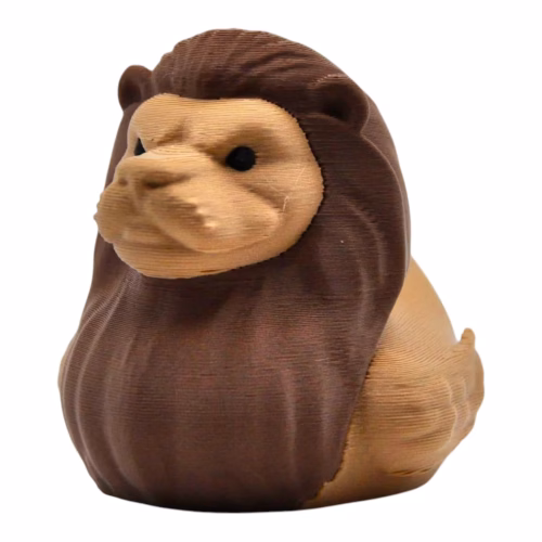 Lion Duck Figurine - Rubber Duck for Car Dashboard - Jeep Ducking Gift - Cruise Ship Hiding Duck - Funny Collectible - Car Decoration Accessory - Dashboard Duck Decor – 3D Printed in Canada