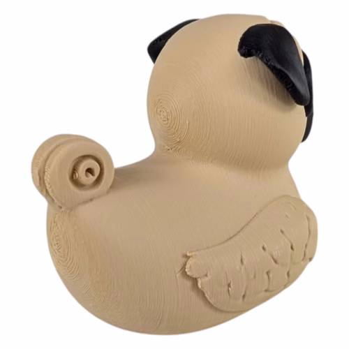 Pug Duck Figurine for Car Dashboard - Collectible Ducking Gift for Jeep & Vehicle Owners - Hide & Seek Cruise Duck - Unique Rubber Duck Alternative - Funny Dog Duck Décor - 3D Printed in Canada - Image 4