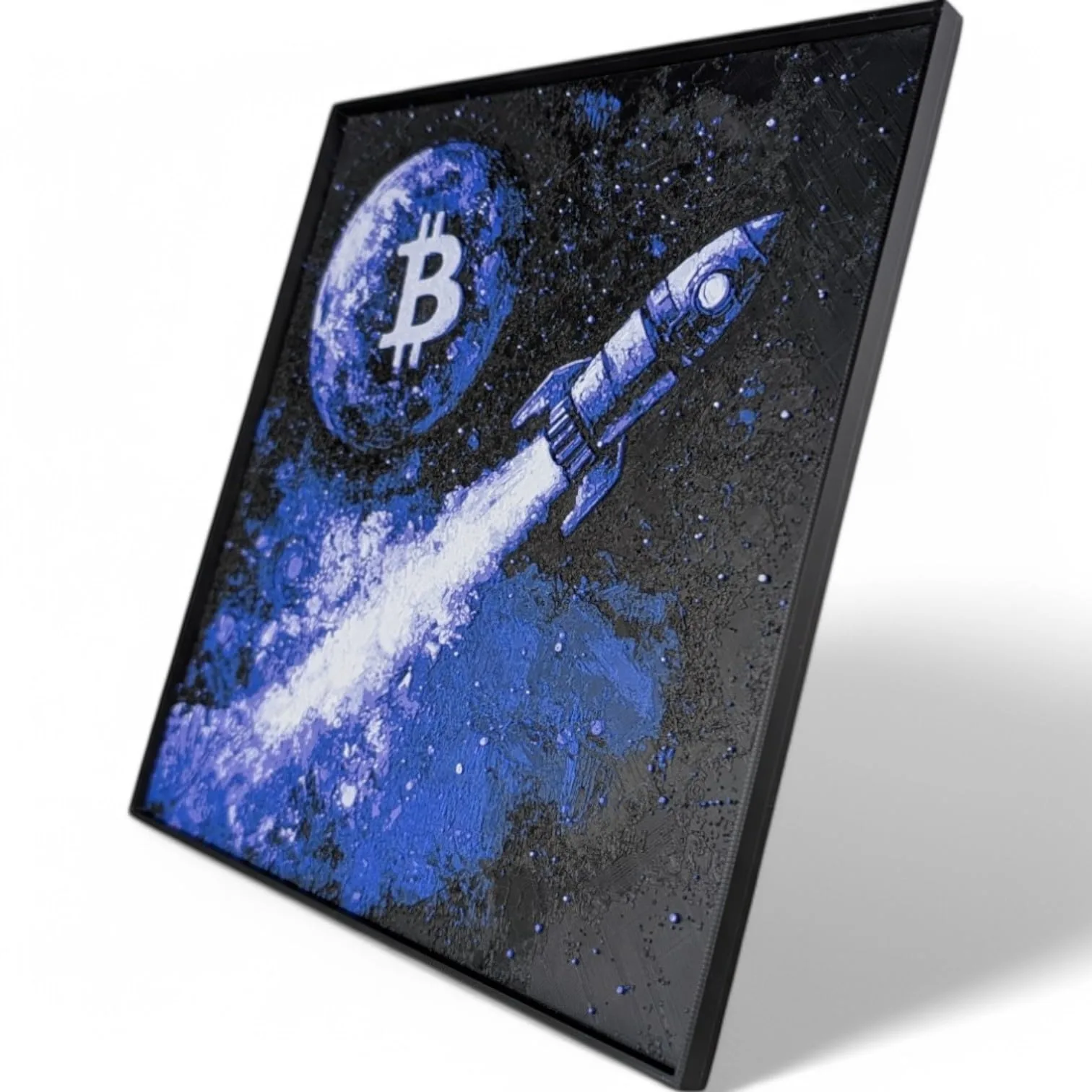 The Bitcoin Moon 3D Painting, Wall Art Decor - Image 2