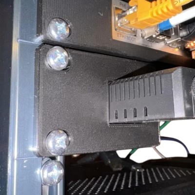 Rack Mount Bracket for SMLIGHT SLZB-06 Zigbee Coordinator – Durable 3D Printed Adapter for 19" Server Racks – Clean Install, Secure Fit – 3D Printed in Canada