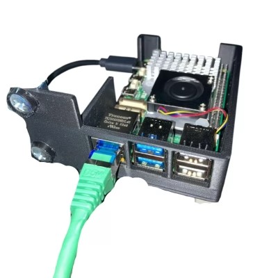 1U Rack Mount for Raspberry Pi 5 – Modular Server Bracket for Pi 5 Cluster Builds – Sturdy & Space-Saving Mount