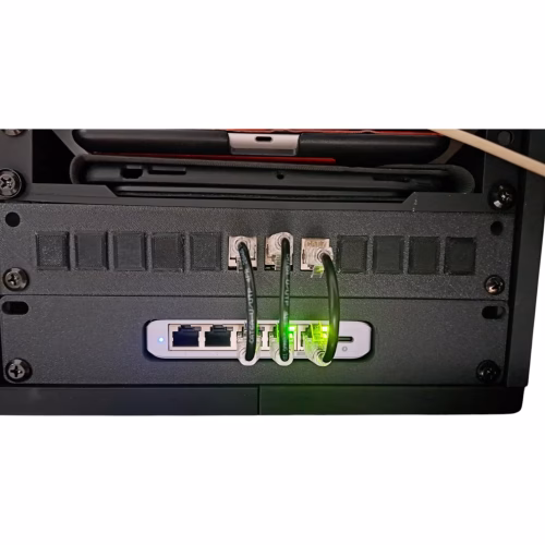 10-Inch Rack Mount for Ubiquiti Unifi USW-Flex-Mini (2.5G) – Honeycomb Ventilated Housing for Secure and Passive Cooling - Image 2