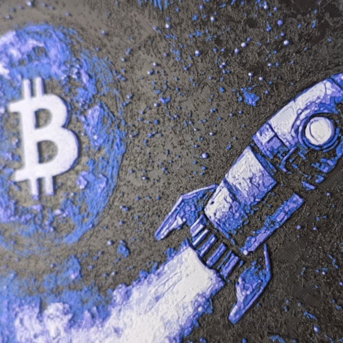 The Bitcoin Moon 3D Painting, Wall Art Decor - Image 4