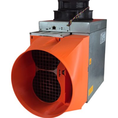 Antminer Modular Dual 120mm ASIC and PSU Shroud to 8''