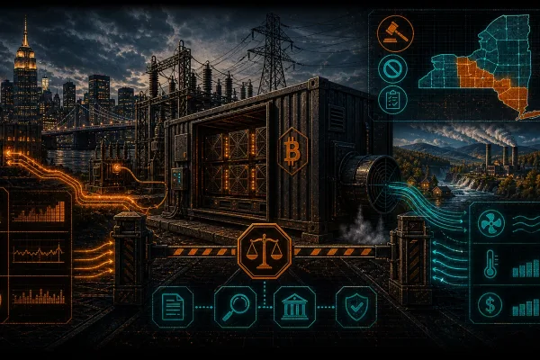 Bitcoin Mining in New York: Regulations, Electricity Costs, and What the Moratorium Means (2026)
