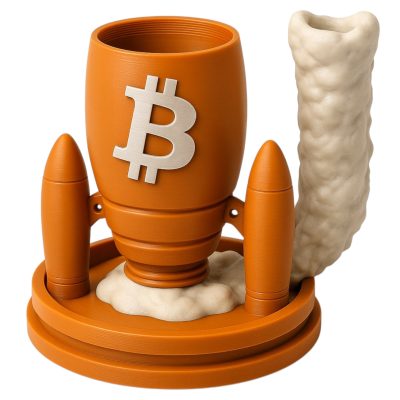 Bitcoin Rocket Dice Tower & Can Hodler