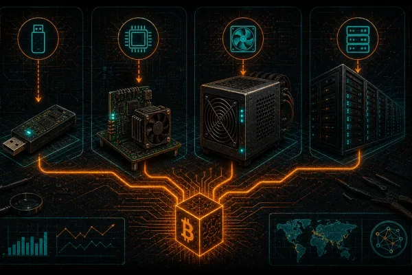 How to Build a Bitcoin Mining Rig in 2026: 4 Approaches From $50 to $10,000+