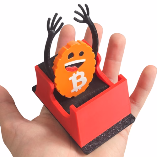 Bitcoin Roller Coaster Figurine – 3D Printed Crypto Meme Collectible | Made in Canada - Image 5