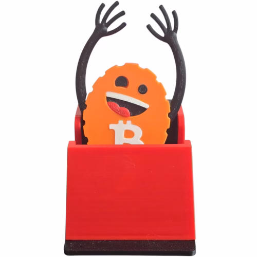 Bitcoin Roller Coaster Figurine – 3D Printed Crypto Meme Collectible | Made in Canada - Image 2