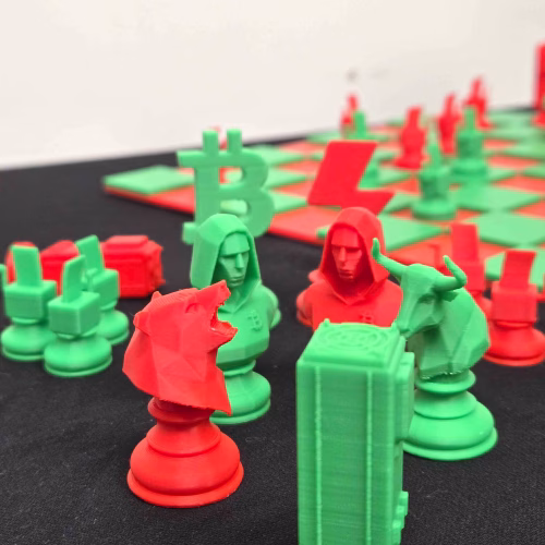 Bitcoin Chess Set – Bulls vs Bears Mini Crypto Board Game with Lightning Queen, Satoshi Bishops & Miner Rooks - Image 7