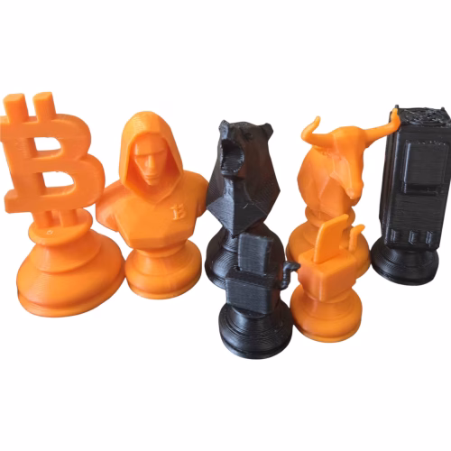 Bitcoin Chess Set – Bulls vs Bears Mini Crypto Board Game with Lightning Queen, Satoshi Bishops & Miner Rooks - Image 13