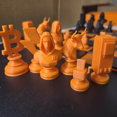 Bitcoin Chess Set – Bulls vs Bears Mini Crypto Board Game with Lightning Queen, Satoshi Bishops & Miner Rooks - Image 12