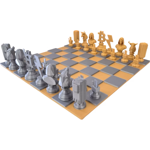 Bitcoin Chess Set – Bulls vs Bears Mini Crypto Board Game with Lightning Queen, Satoshi Bishops & Miner Rooks - Image 17