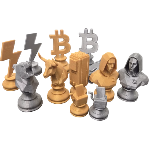 Bitcoin Chess Set – Bulls vs Bears Mini Crypto Board Game with Lightning Queen, Satoshi Bishops & Miner Rooks - Image 16