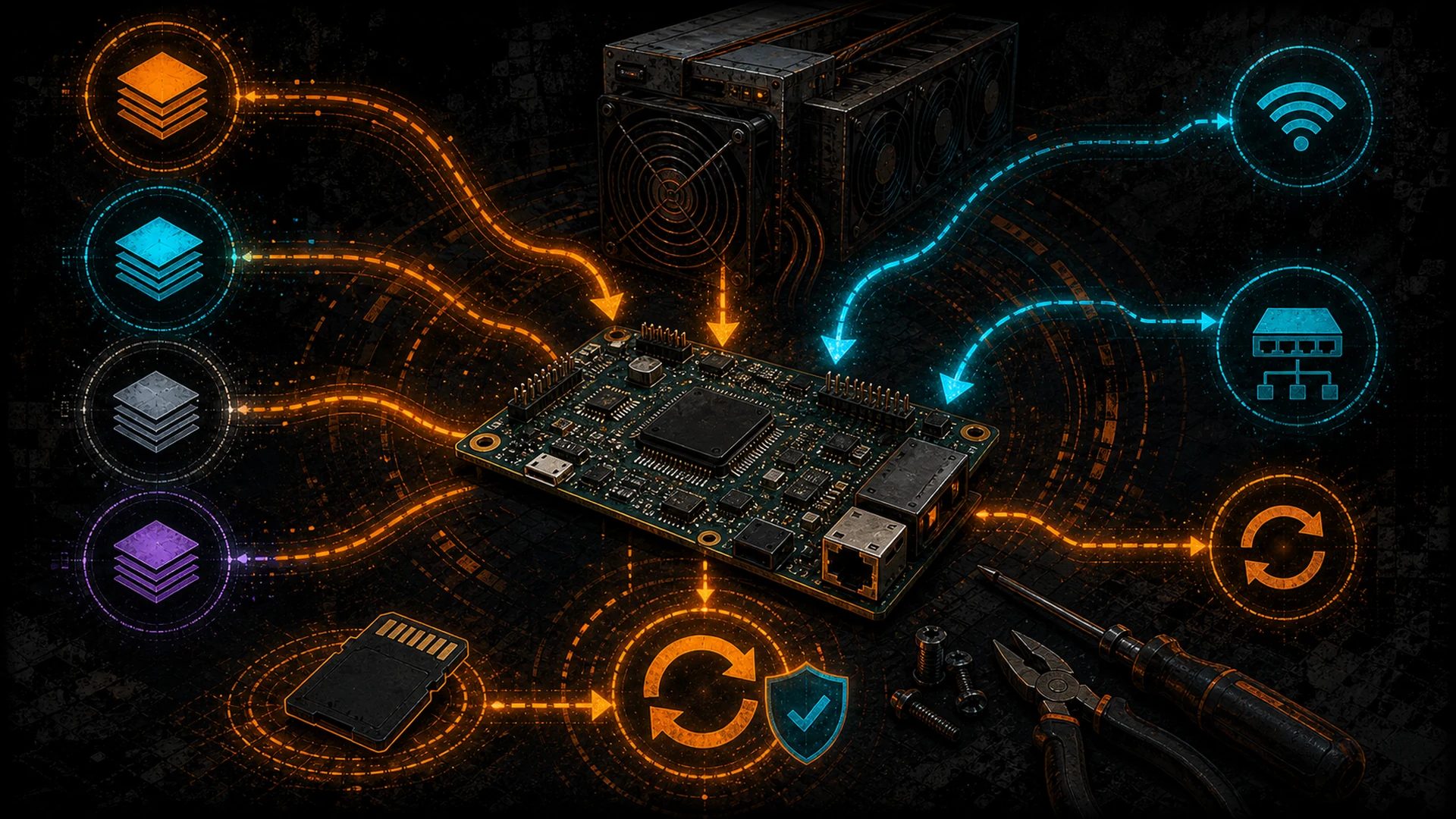 Antminer Firmware Update Guide: Stock, Braiins OS+, VNish, LuxOS — Every Model, Every Method
