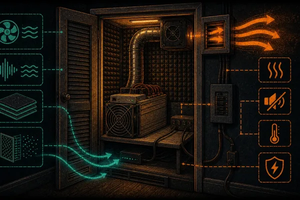 How to Build a Bitcoin Mining Closet: Ventilation, Noise Control & Setup Guide