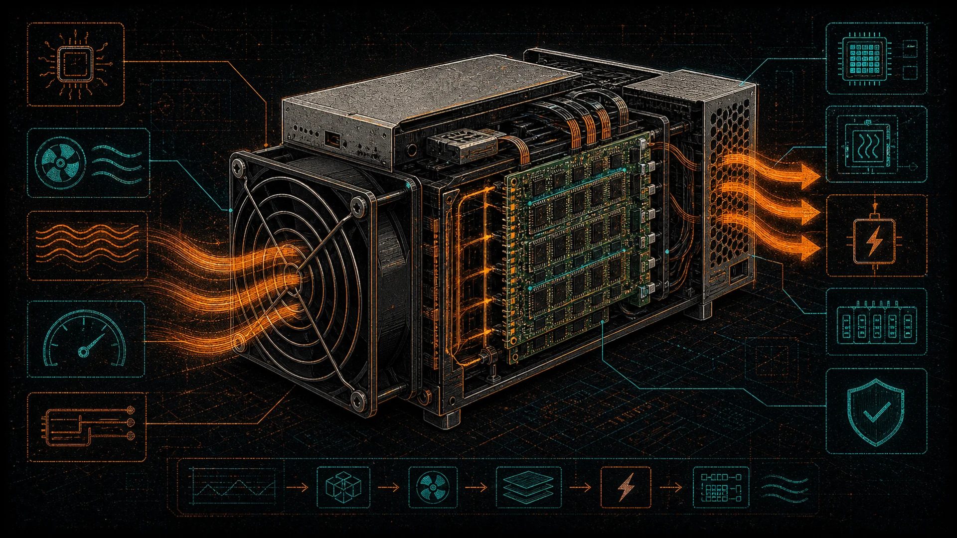 Antminer S19a Specifications — Hashrate, Power, Efficiency & Specs