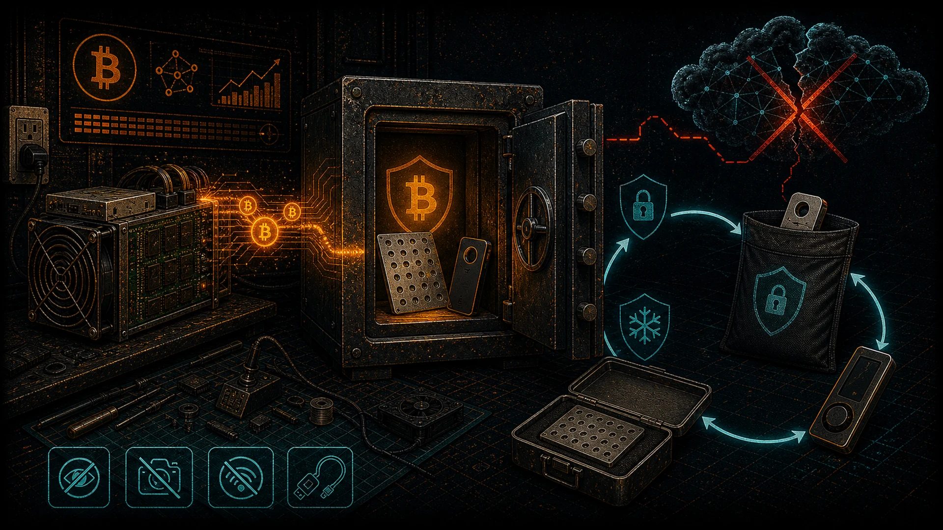Offline Bitcoin Key Storage: The Sovereignty Loop Every Miner Must Close