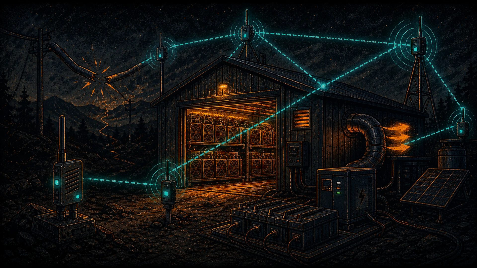Off-Grid Hashcenter Comms: Running a Mining Site on Meshtastic When the Internet Dies