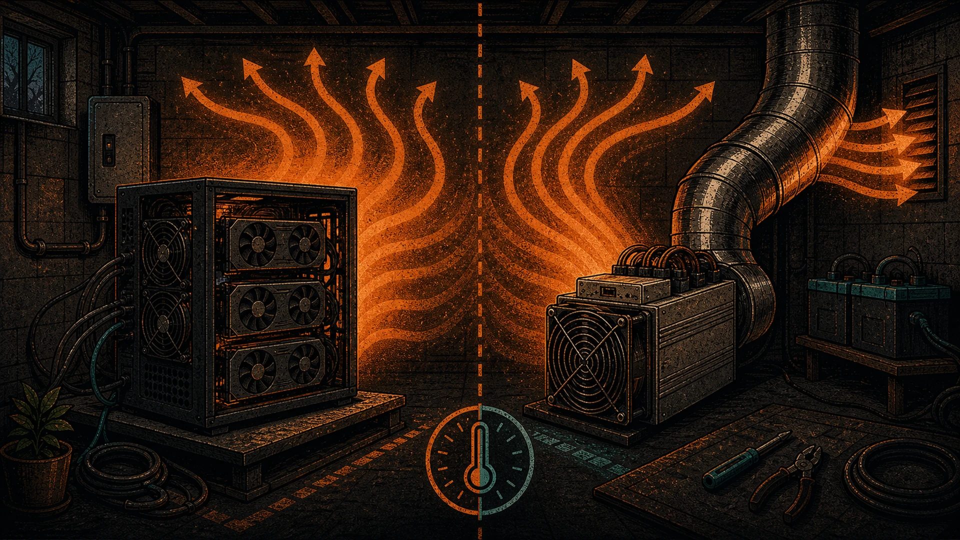 GPU Heat vs ASIC Heat: Which Heats a Room Better (Honest Thermodynamics)