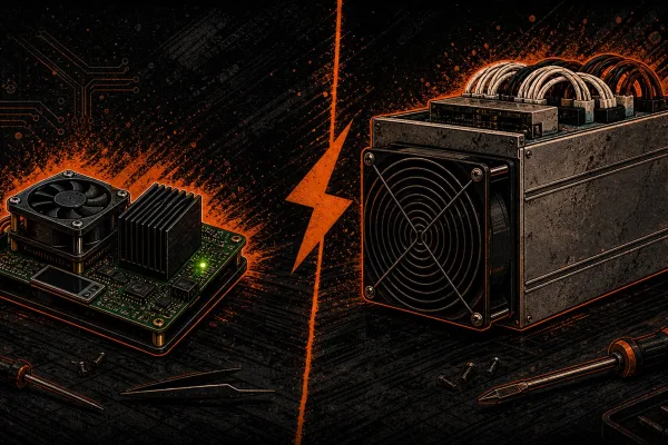 Bitaxe vs Antminer S9: Should a Home Miner Buy Open-Source or Refurb Industrial?